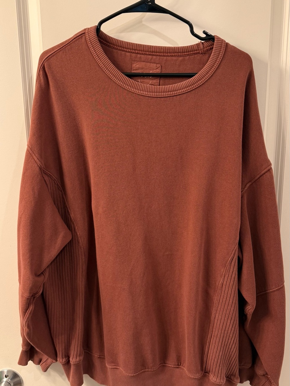 Aerie Tres Chic Sweatshirt - Dark Rust